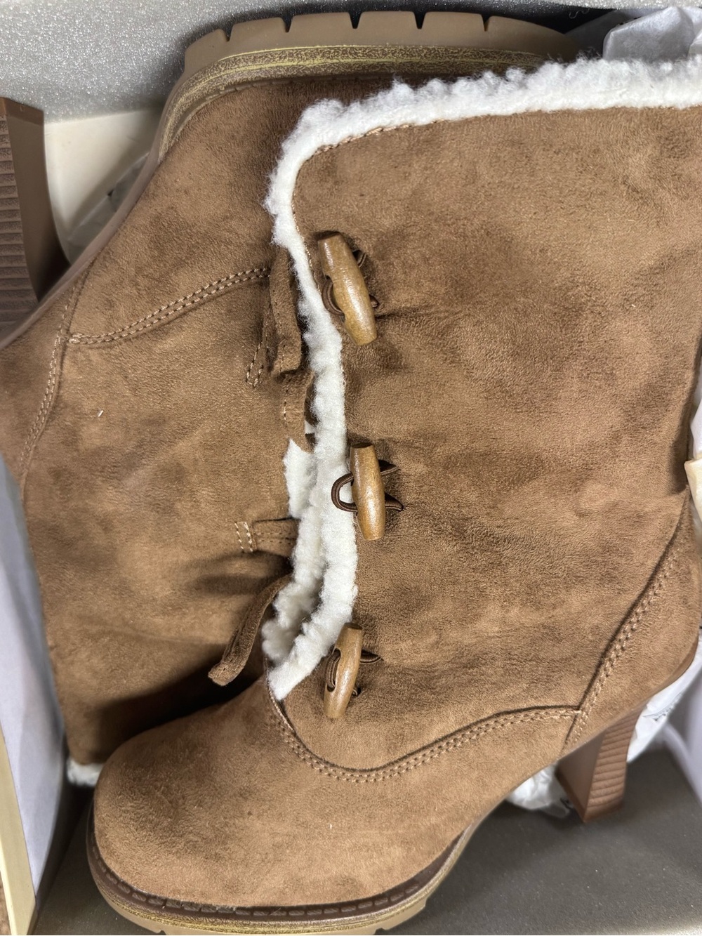 Arizona Jean Company Tan Swede Camel Boots 7.5 Women’s (CL-4)